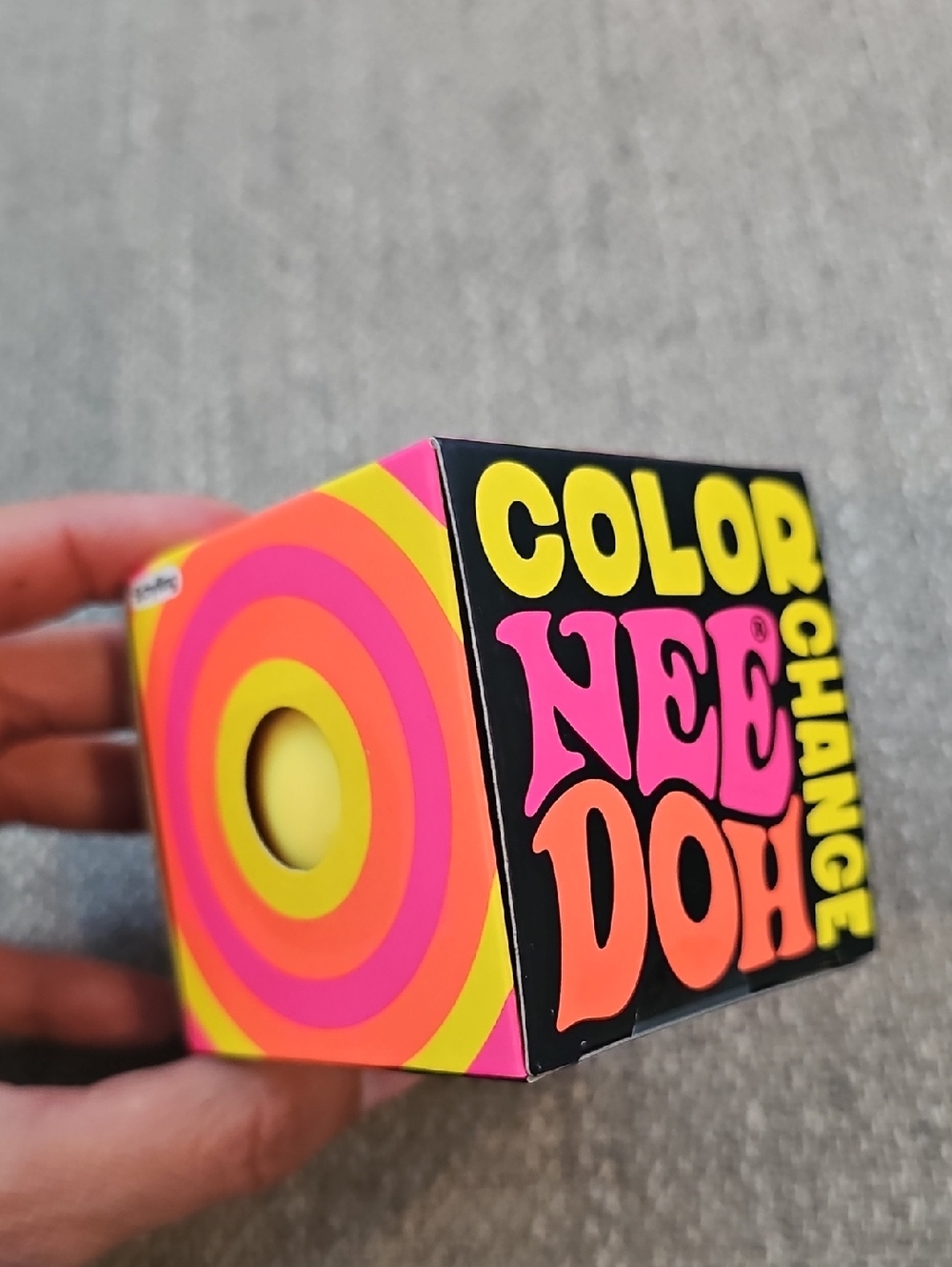 NEW! Nee Doh Color Change Groovy Glob Yellow
